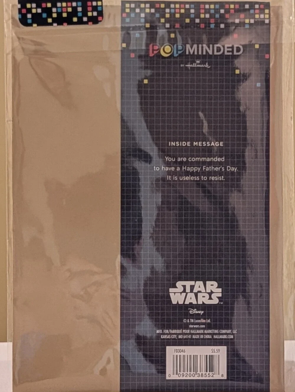 Star Wars Father's Day Card: Vader & Son (Popminded By Hallmark)